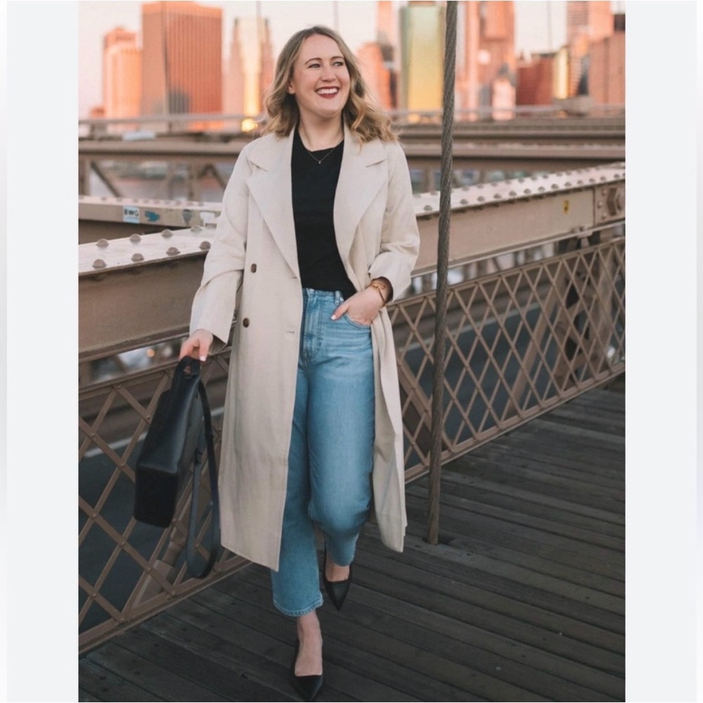 Everlane drape trench coat